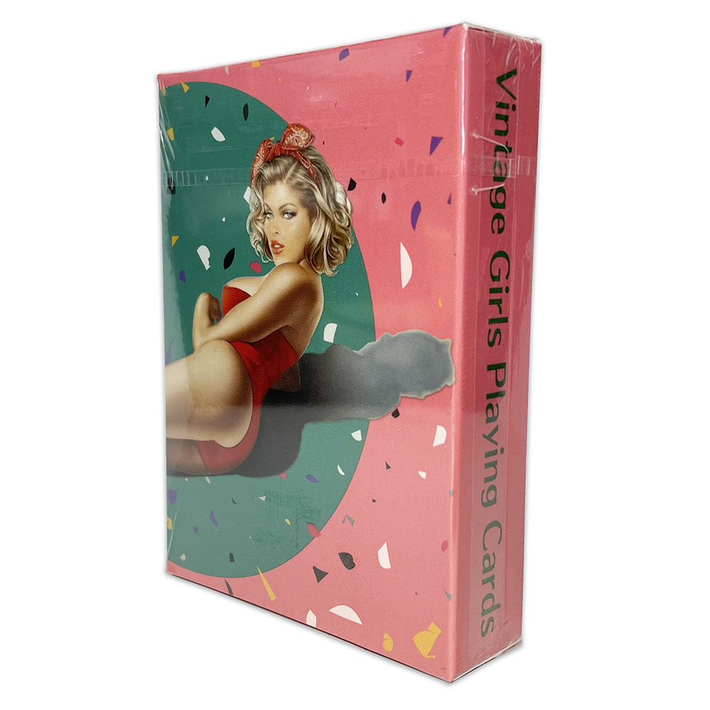 Vintage Collectible Cards - Americano retro sexy bela senhora biquíni