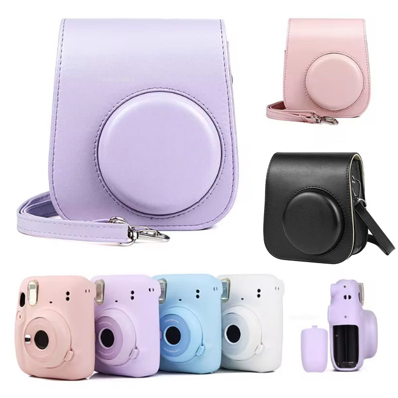 Para fujifilm filme câmera sac - Camera Leather Case avaliação e preço