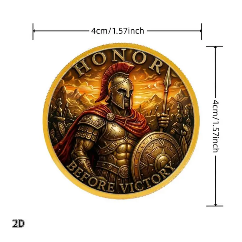 Moeda Comemorativa 2D de Guerr - Vintage Collectible Coins avaliação e preço
