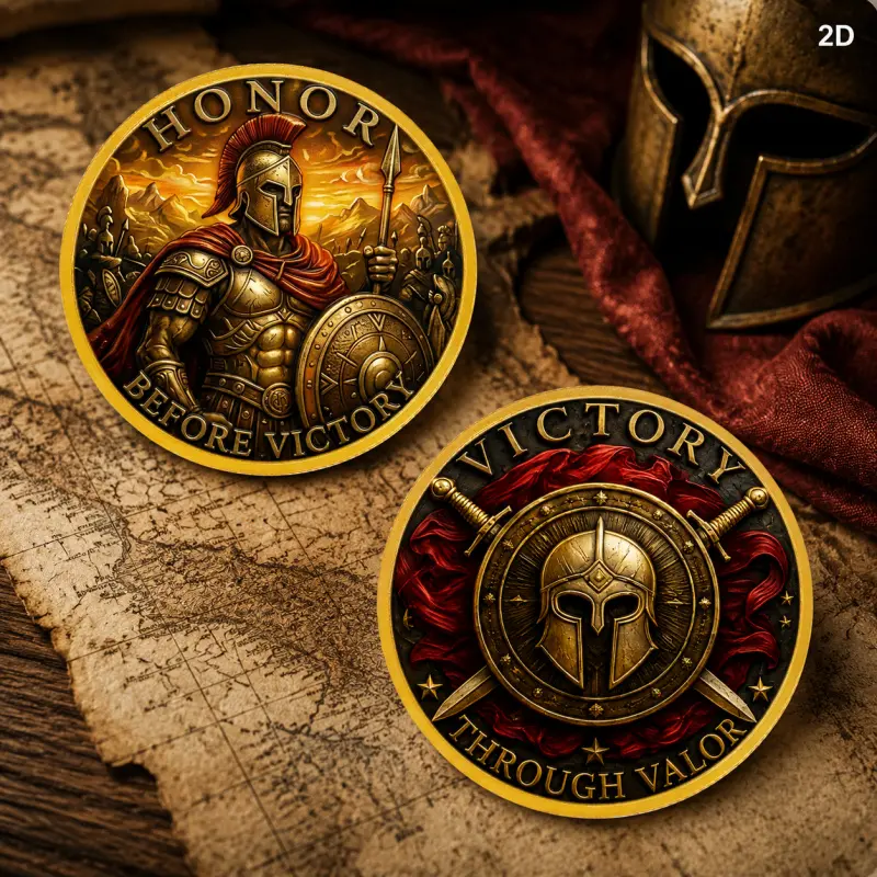 Moeda Comemorativa 2D de Guerr - Vintage Collectible Coins avaliação e preço