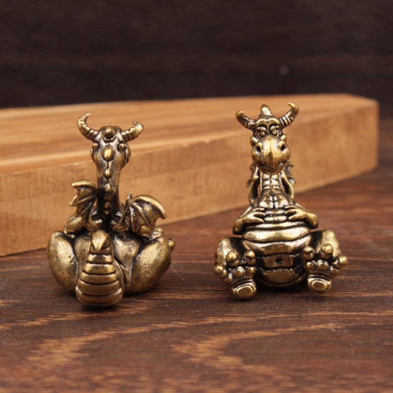 Figuras de Dragão de Latão Fof - Vintage Collectibles & More Llc Photos avaliação e preço