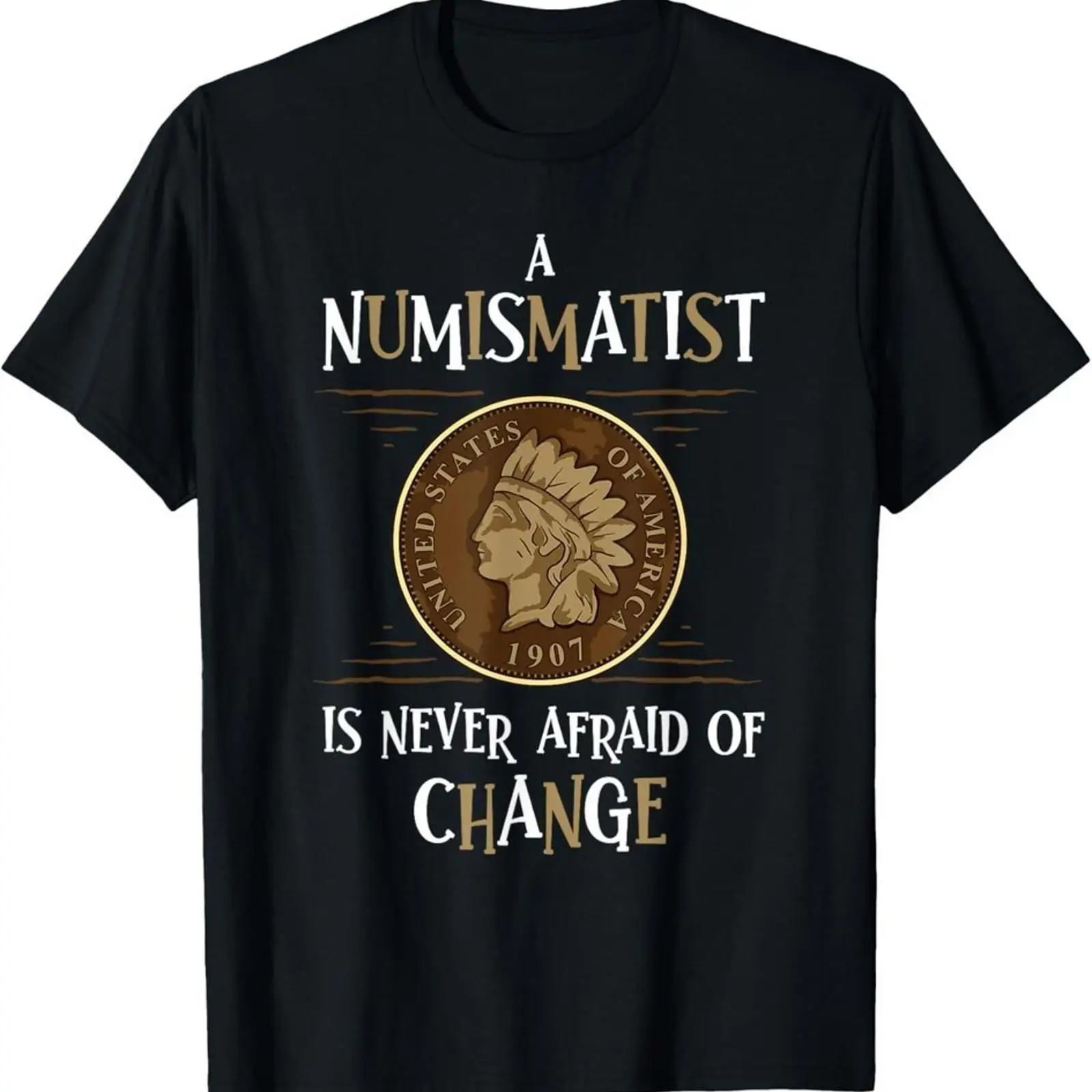Camiseta preta com design engr - Vintage Collectible Coins avaliação e preço
